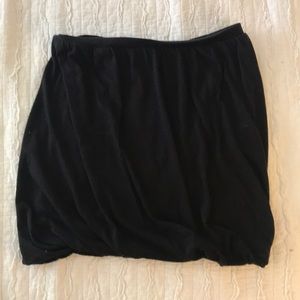 Black Free People balloon mini skirt